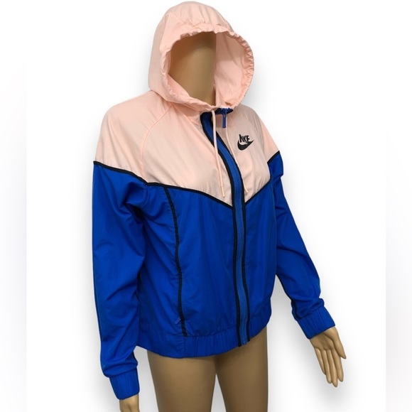 Nike Women's Sportswear Windrunner Woven Jacket Colorblock Zip Up Hoodie Size S - Picture 6 of 16